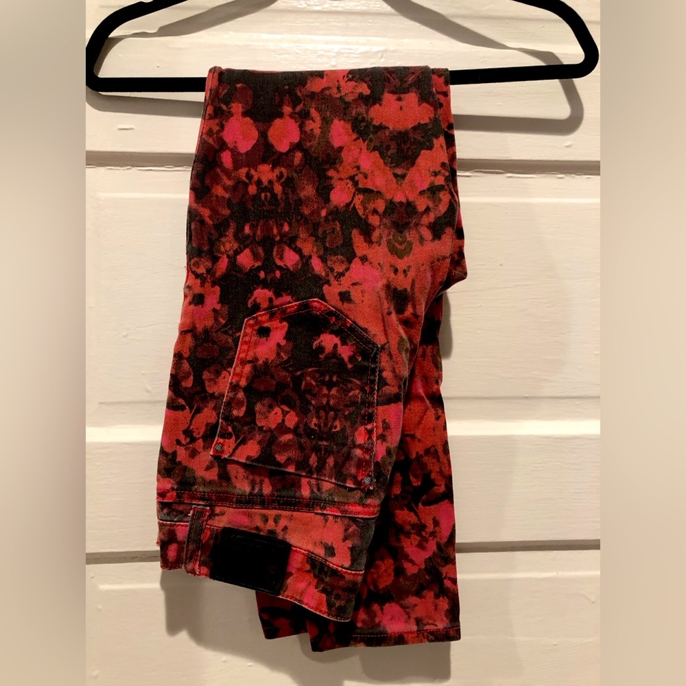 DKNY Rose floral jeggings Size 04